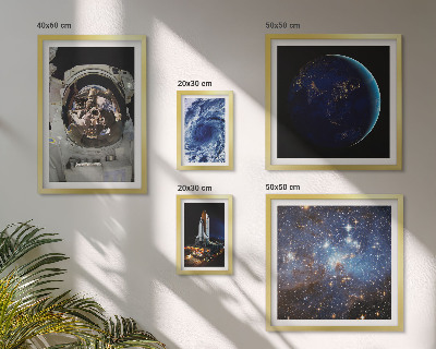 Polyptic înrămat Descoperirile spațiale ale astronauților