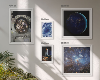 Polyptic înrămat Descoperirile spațiale ale astronauților