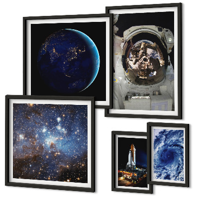 Polyptic înrămat Descoperirile spațiale ale astronauților