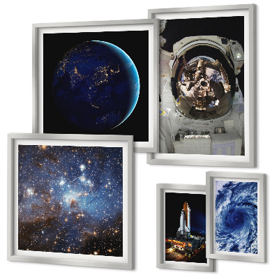 Polyptic înrămat Descoperirile spațiale ale astronauților