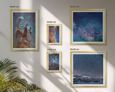 Polyptic înrămat Peisaje cosmice ale galaxiilor