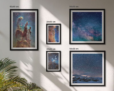 Polyptic înrămat Peisaje cosmice ale galaxiilor
