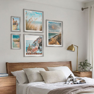 Decorațiune de perete set tablouri Peisaje de plajă ale lumii