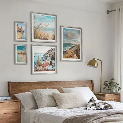Set de tablouri decorative pentru perete peisaje de plajă din întreaga lume