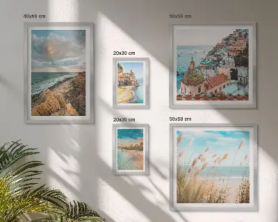 Set de tablouri decorative pentru perete peisaje de plajă din întreaga lume