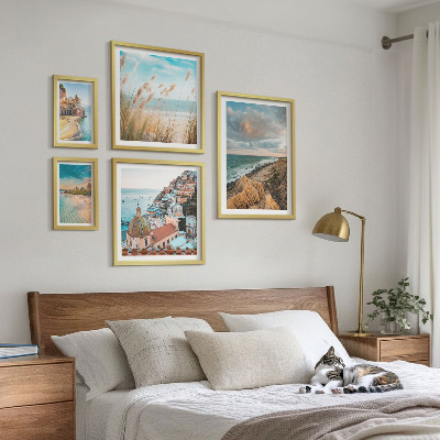 Decorațiune de perete set tablouri Peisaje de plajă ale lumii