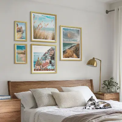 Set de tablouri decorative pentru perete peisaje de plajă din întreaga lume