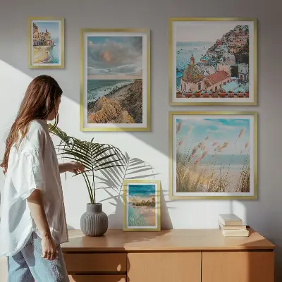 Set de tablouri decorative pentru perete peisaje de plajă din întreaga lume