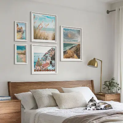Set de tablouri decorative pentru perete peisaje de plajă din întreaga lume