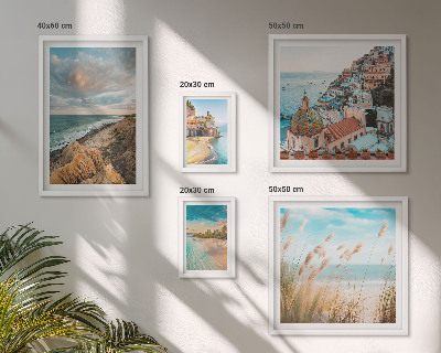 Decorațiune de perete set tablouri Peisaje de plajă ale lumii