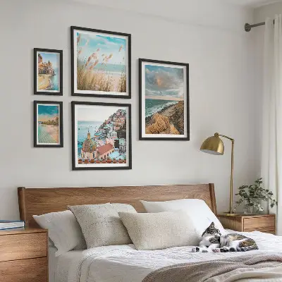 Set de tablouri decorative pentru perete peisaje de plajă din întreaga lume