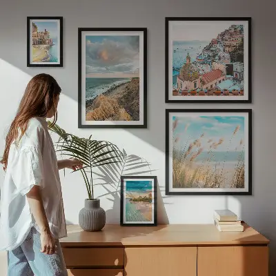 Set de tablouri decorative pentru perete peisaje de plajă din întreaga lume