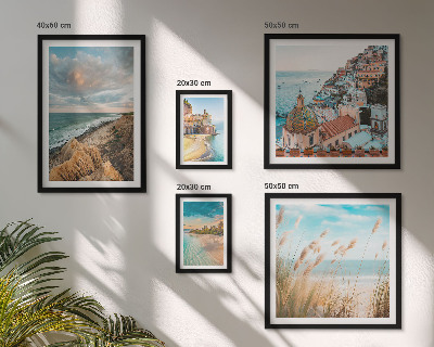 Decorațiune de perete set tablouri Peisaje de plajă ale lumii