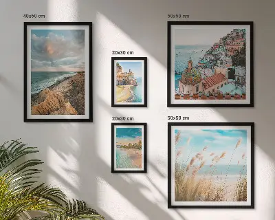 Set de tablouri decorative pentru perete peisaje de plajă din întreaga lume