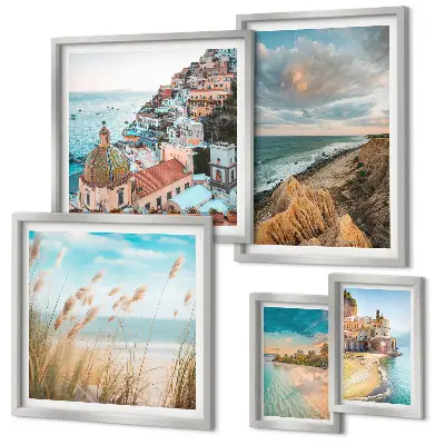 Set de tablouri decorative pentru perete peisaje de plajă din întreaga lume