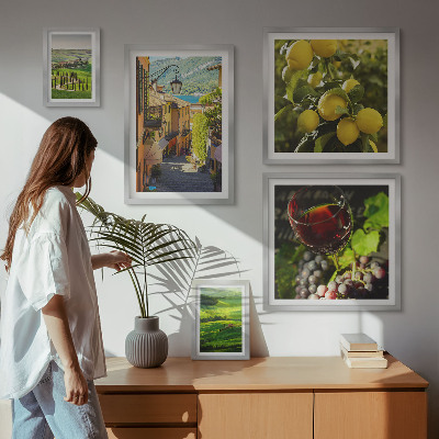 Decorațiune de perete set tablouri Peisajele fermecătoare ale Toscanei