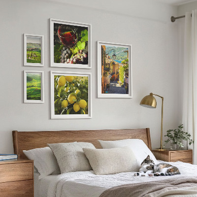Decorațiune de perete set tablouri Peisajele fermecătoare ale Toscanei