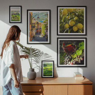 Decorațiune de perete set tablouri Peisajele fermecătoare ale Toscanei