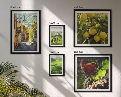 Decorațiune de perete set tablouri Peisajele fermecătoare ale Toscanei