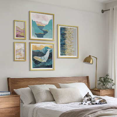 Polyptic înrămat Munți abstracti mare modernă