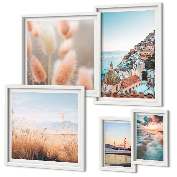 Decorațiune de perete set tablouri Peisaje de coastă, natură