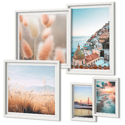 Decorațiune de perete set tablouri Peisaje de coastă, natură