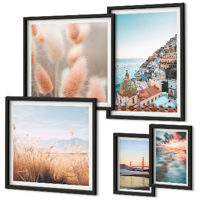 Decorațiune de perete set tablouri Peisaje de coastă, natură