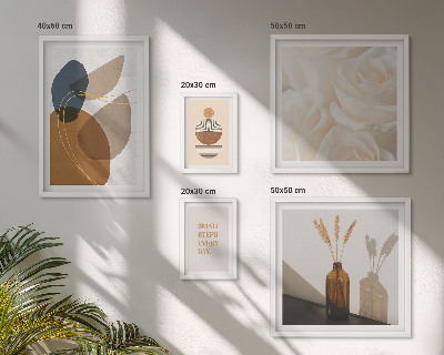 Polyptic înrămat Decorațiuni cu plante în stil boho