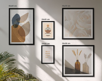 Polyptic înrămat Decorațiuni cu plante în stil boho