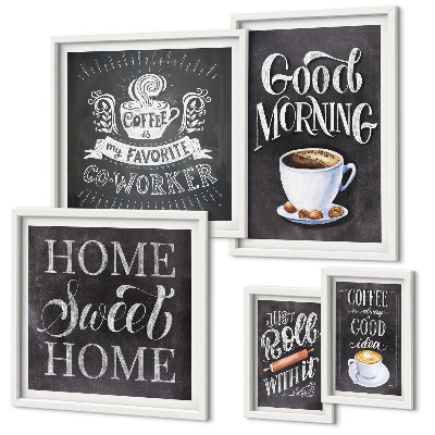 Polyptic înrămat Inspirații rustice de cafea