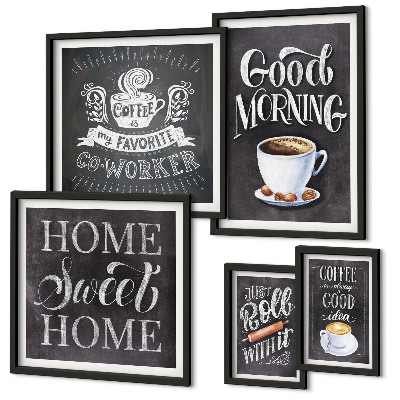 Polyptic înrămat Inspirații rustice de cafea