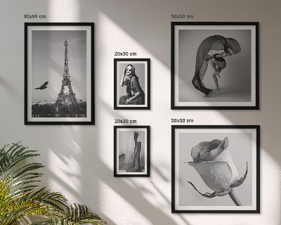 Decorațiune de perete set tablouri Paris elegant în alb și negru