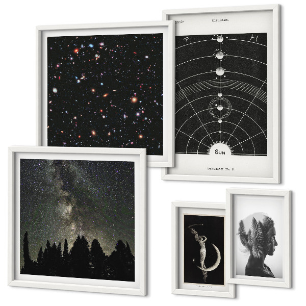 Polyptic înrămat Inspirații cosmice ale galaxiei