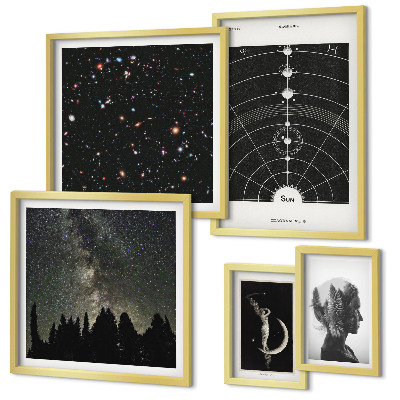Polyptic înrămat Inspirații cosmice ale galaxiei