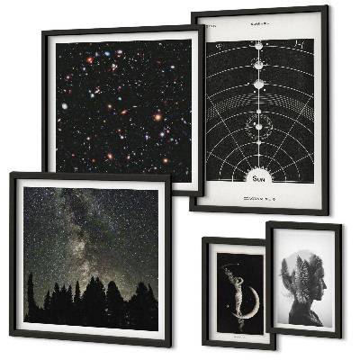 Polyptic înrămat Inspirații cosmice ale galaxiei