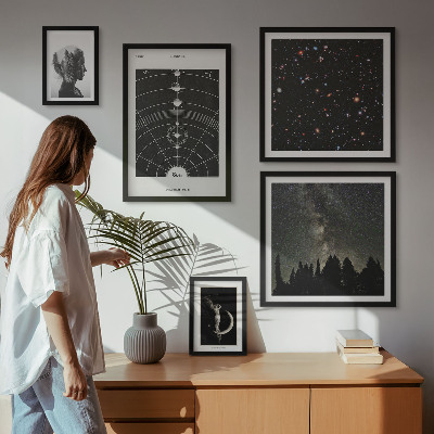 Polyptic înrămat Inspirații cosmice ale galaxiei
