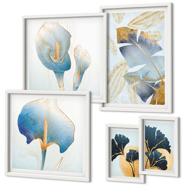 Decorațiune de perete set tablouri Motive vegetale moderne