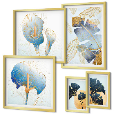 Decorațiune de perete set tablouri Motive vegetale moderne