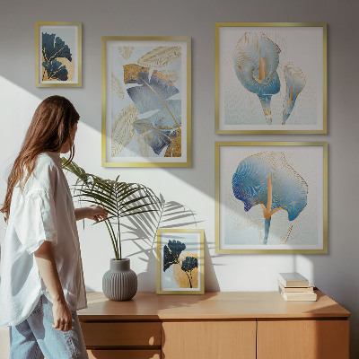 Decorațiune de perete set tablouri Motive vegetale moderne