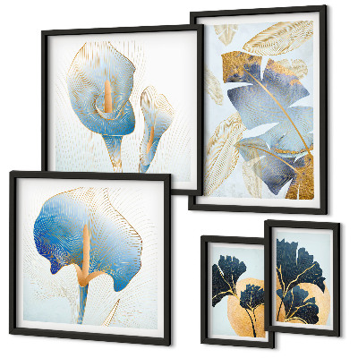 Decorațiune de perete set tablouri Motive vegetale moderne