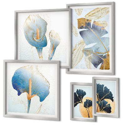 Decorațiune de perete set tablouri Motive vegetale moderne