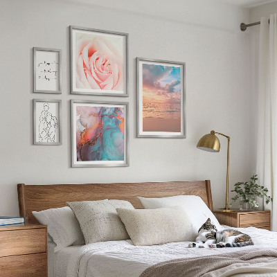 Decorațiune de perete set tablouri Peisaje marine romantice