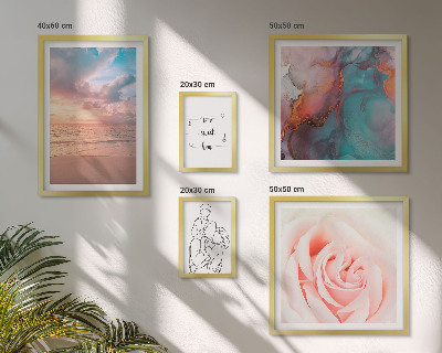 Decorațiune de perete set tablouri Peisaje marine romantice