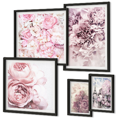 Polyptic înrămat Aranjamente florale vintage