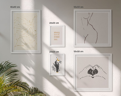 Decorațiune de perete set tablouri Motive spațiale minimaliste