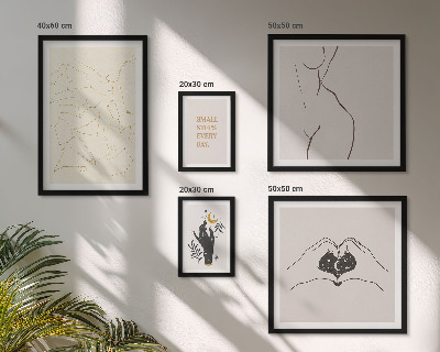 Decorațiune de perete set tablouri Motive spațiale minimaliste