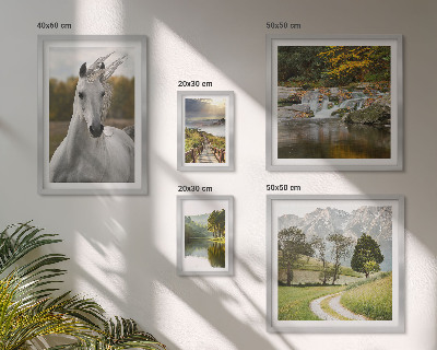 Decorațiune de perete set tablouri Peisaje Peisaje Cai