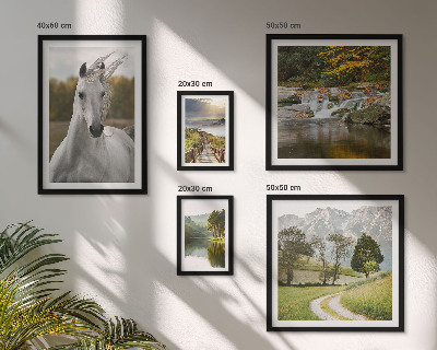 Decorațiune de perete set tablouri Peisaje Peisaje Cai