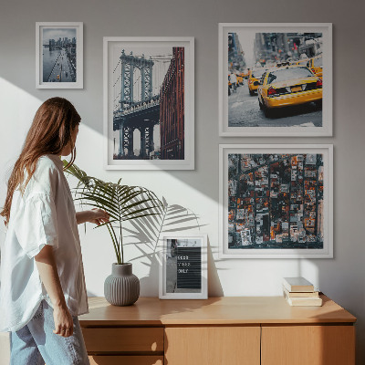 Polyptic înrămat Vederi fermecătoare ale orașului New York