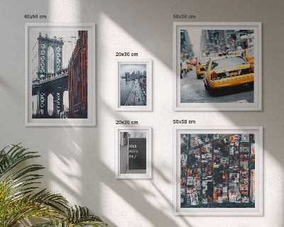 Polyptic înrămat Vederi fermecătoare ale orașului New York